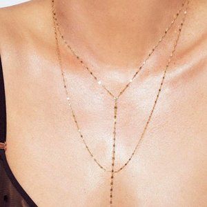 Lana Saks 5th Ave Trendy Gold "Blake" Layered Classic Necklace